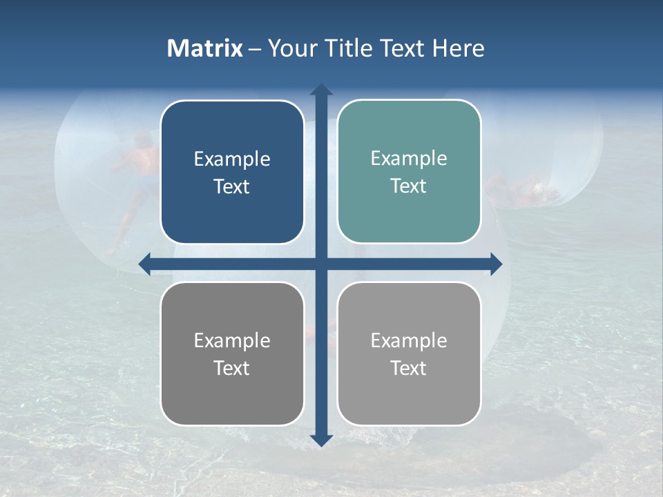 Turquoise Joy Swim PowerPoint Template