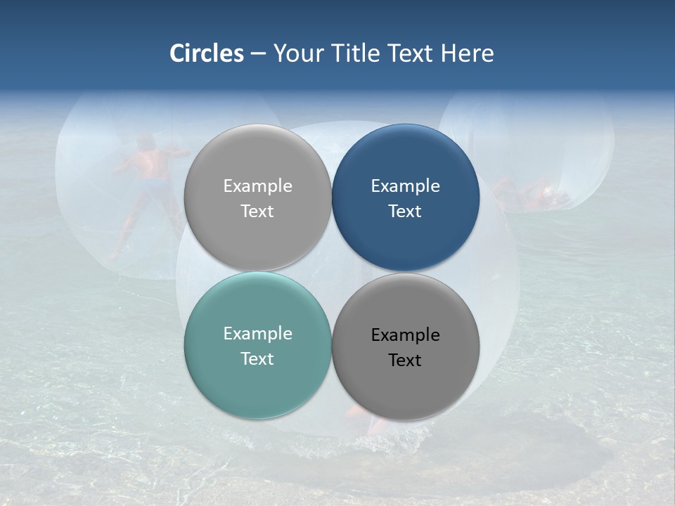 Turquoise Joy Swim PowerPoint Template