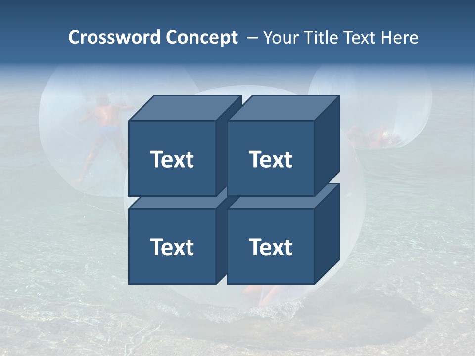 Turquoise Joy Swim PowerPoint Template