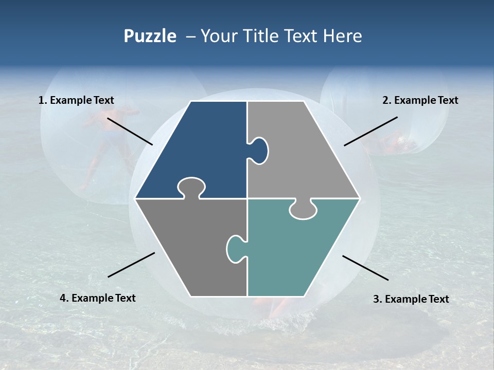 Turquoise Joy Swim PowerPoint Template