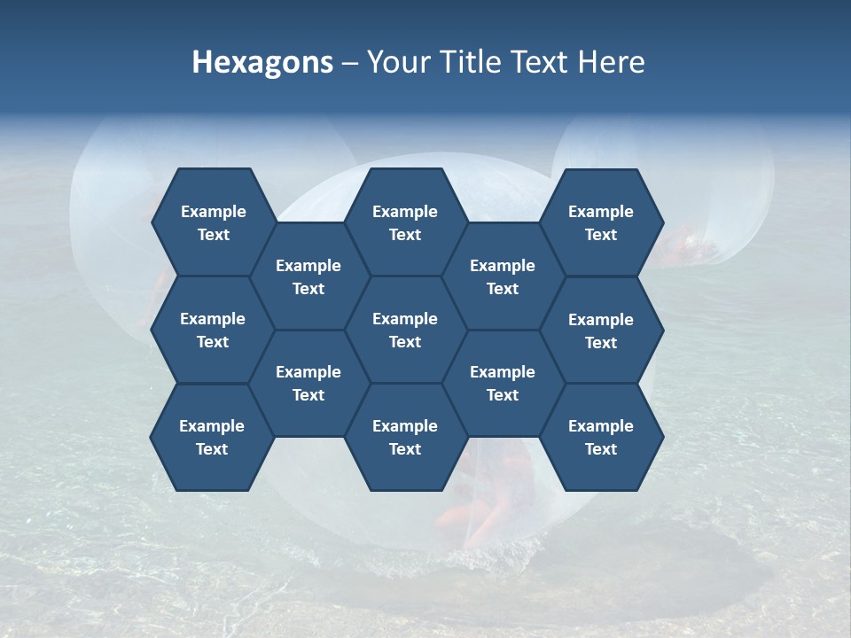 Turquoise Joy Swim PowerPoint Template