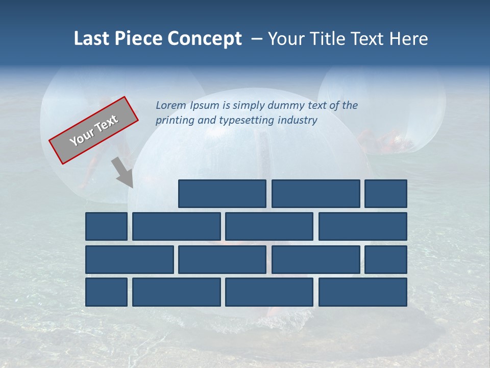 Turquoise Joy Swim PowerPoint Template