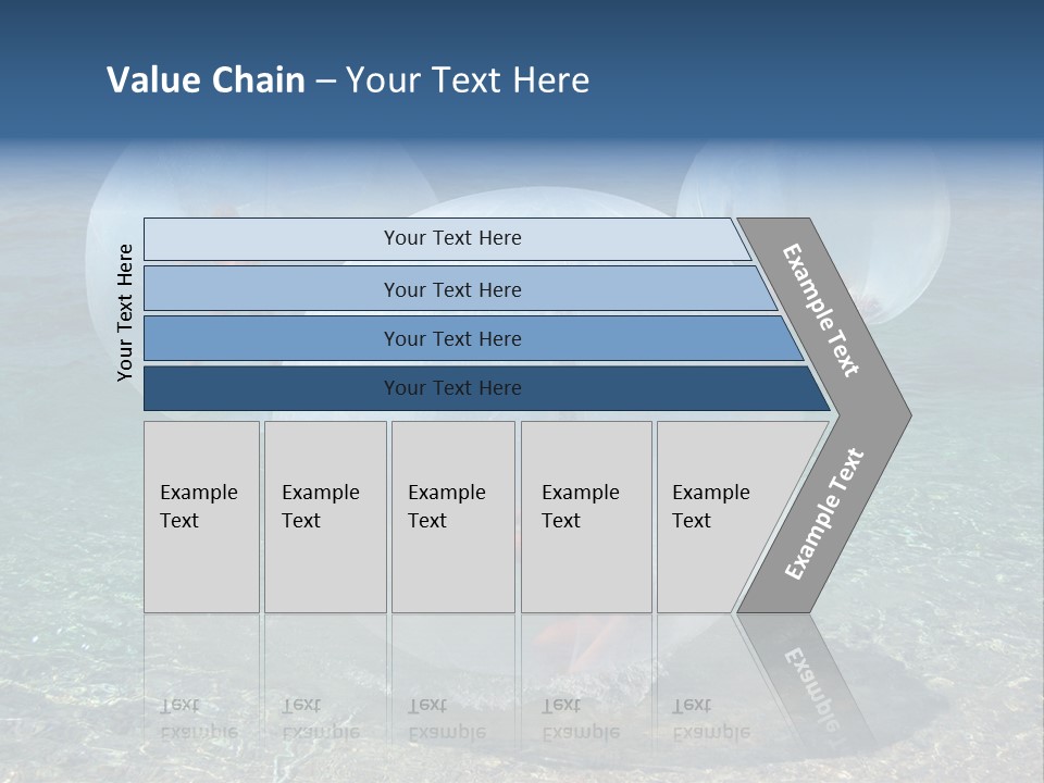 Turquoise Joy Swim PowerPoint Template