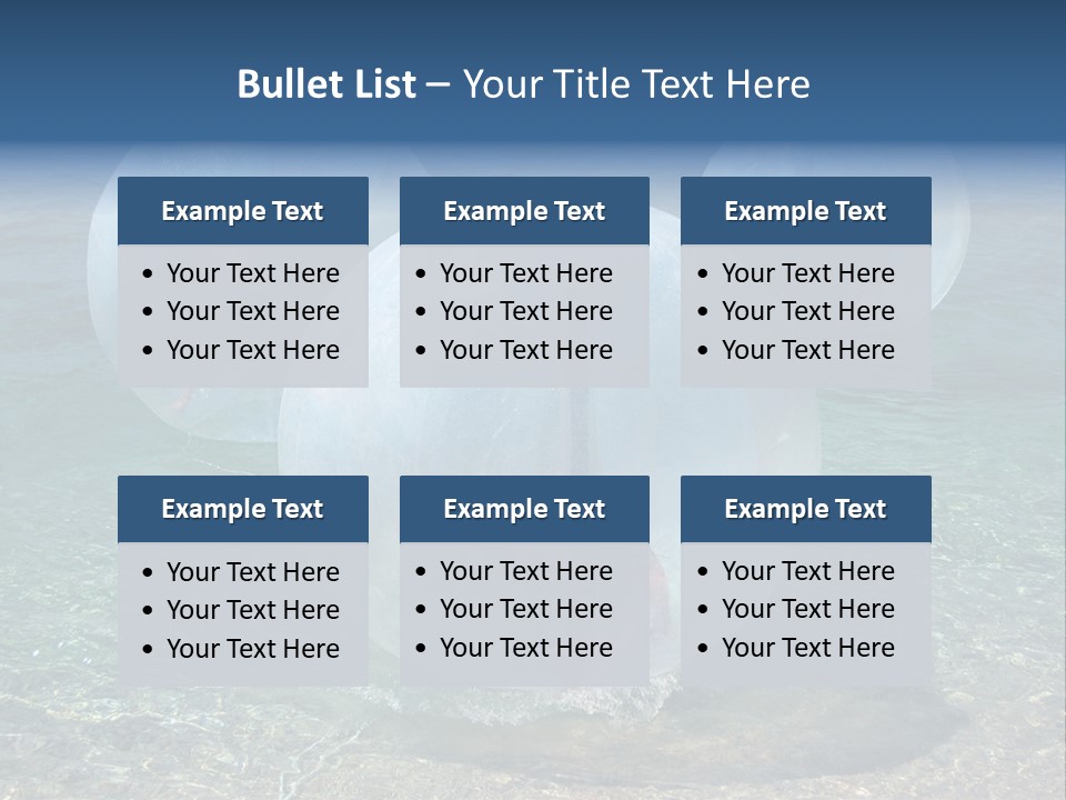 Turquoise Joy Swim PowerPoint Template