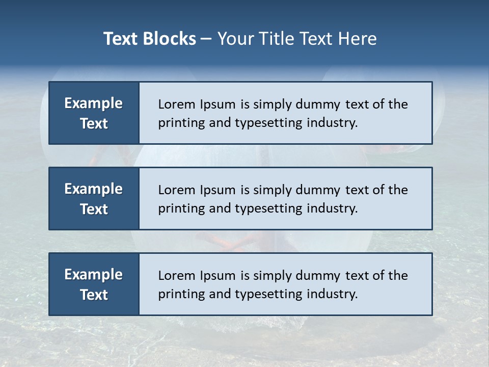 Turquoise Joy Swim PowerPoint Template