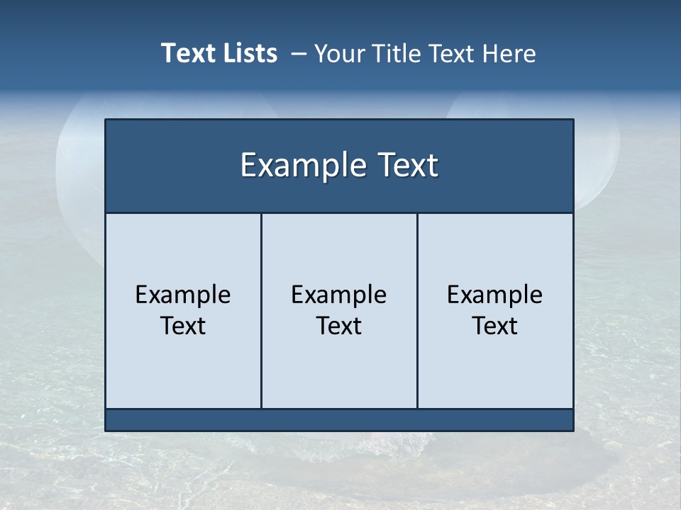 Turquoise Joy Swim PowerPoint Template