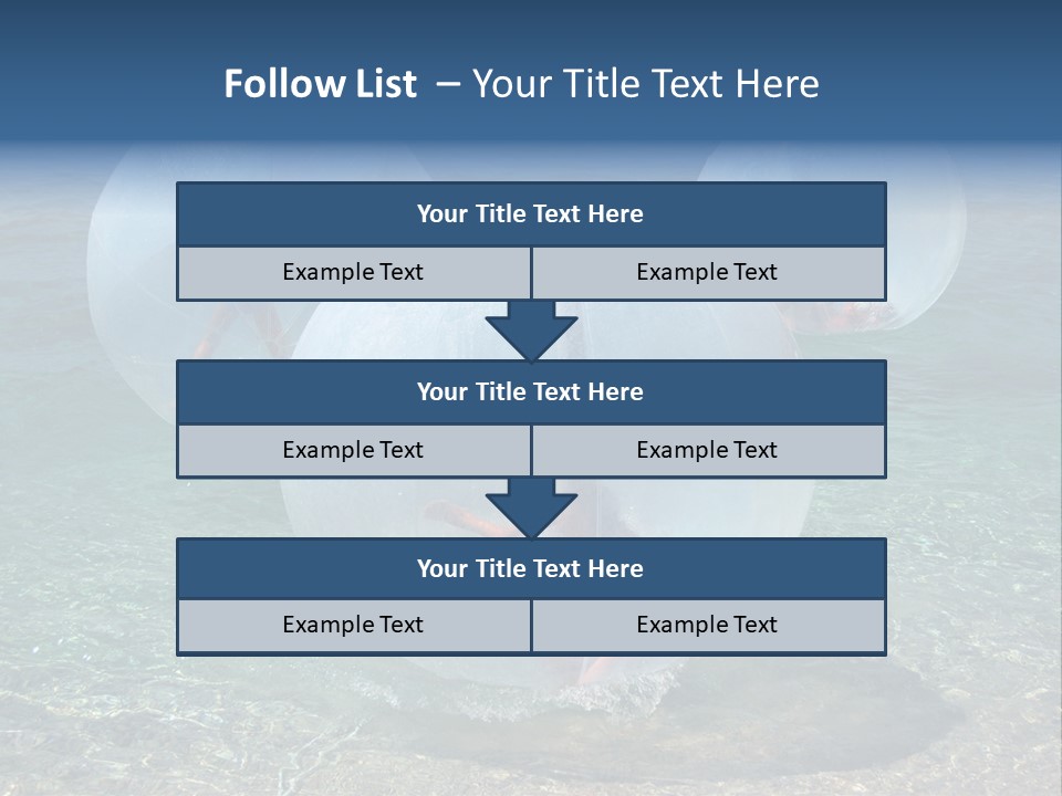 Turquoise Joy Swim PowerPoint Template