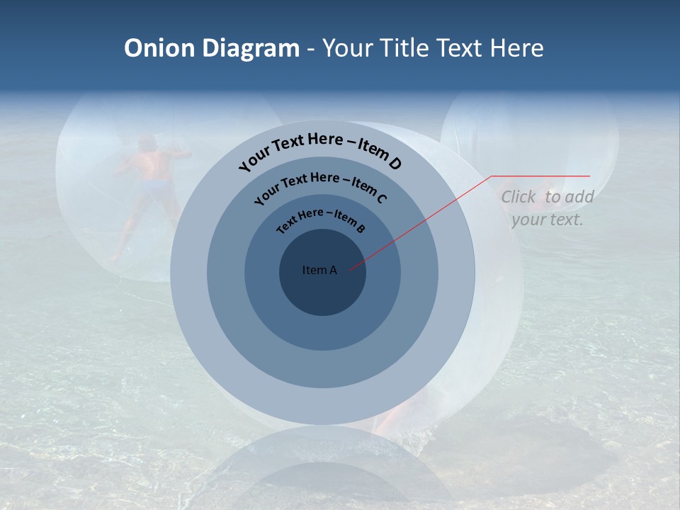 Turquoise Joy Swim PowerPoint Template