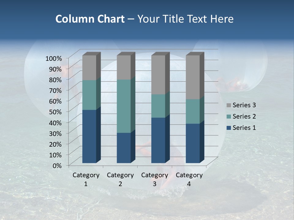 Turquoise Joy Swim PowerPoint Template