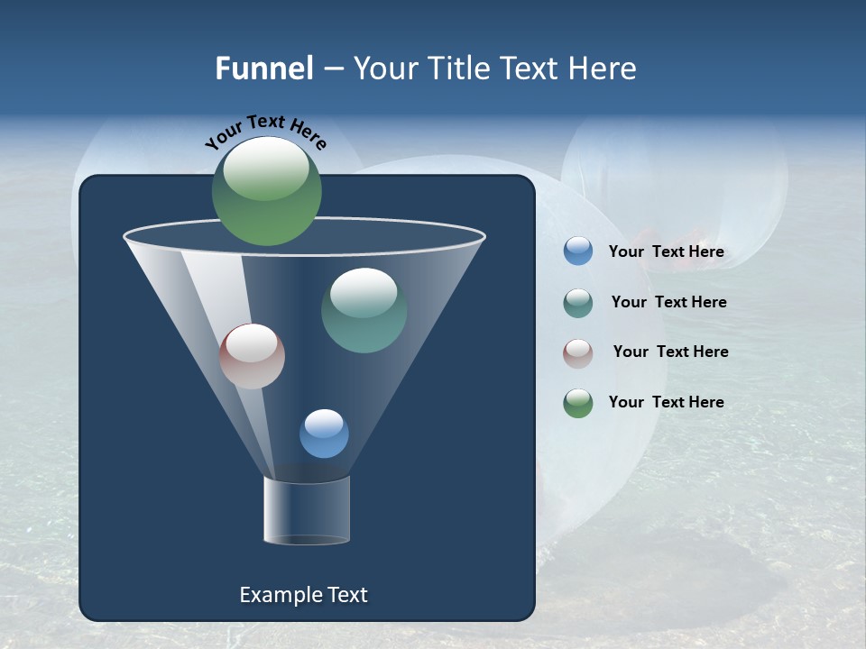 Turquoise Joy Swim PowerPoint Template