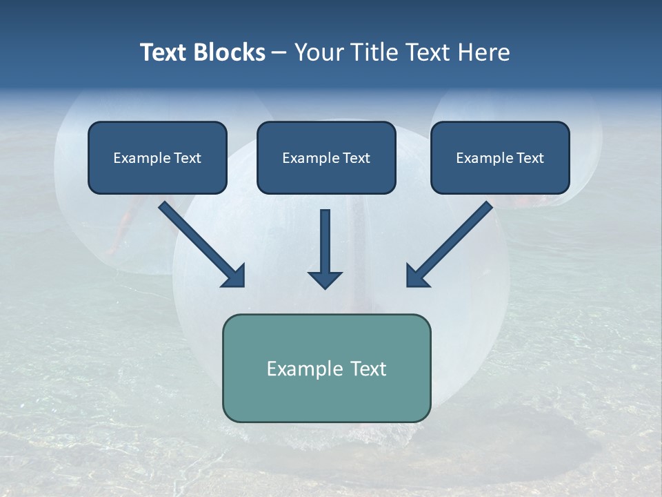 Turquoise Joy Swim PowerPoint Template