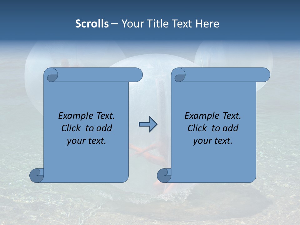 Turquoise Joy Swim PowerPoint Template