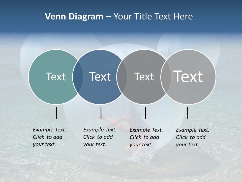 Turquoise Joy Swim PowerPoint Template