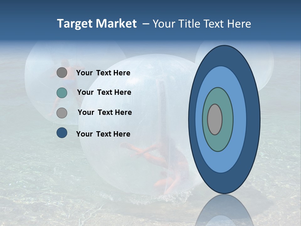 Turquoise Joy Swim PowerPoint Template