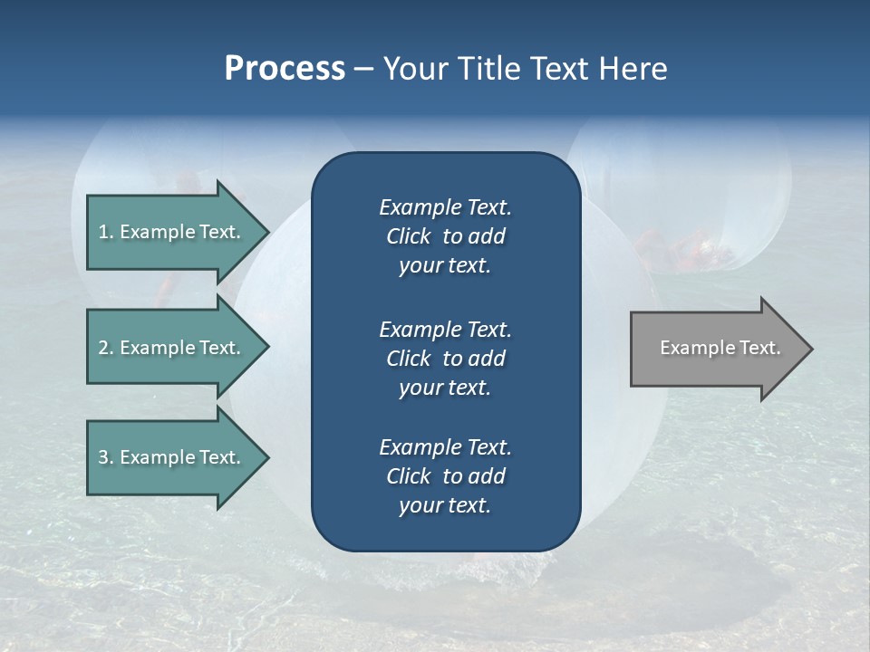 Turquoise Joy Swim PowerPoint Template