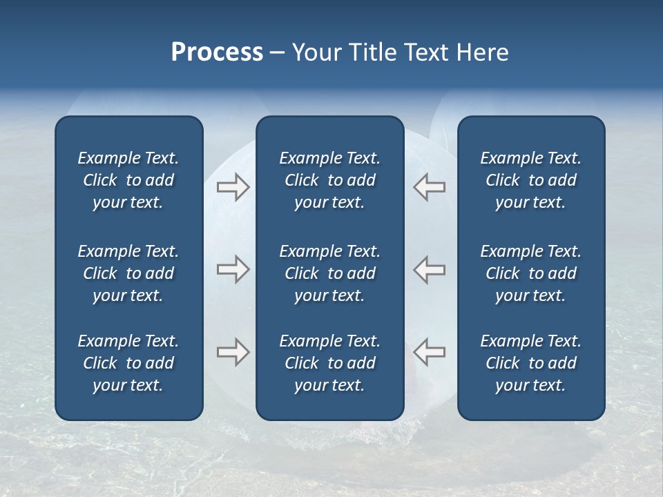 Turquoise Joy Swim PowerPoint Template