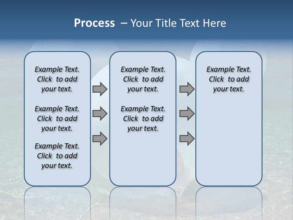 Turquoise Joy Swim PowerPoint Template