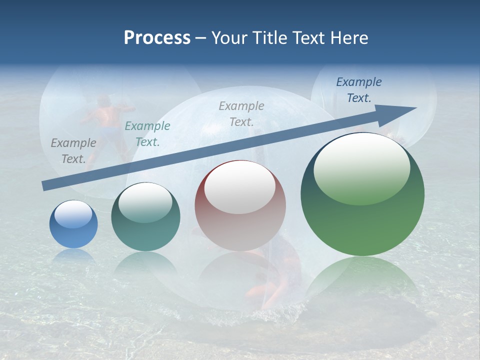 Turquoise Joy Swim PowerPoint Template