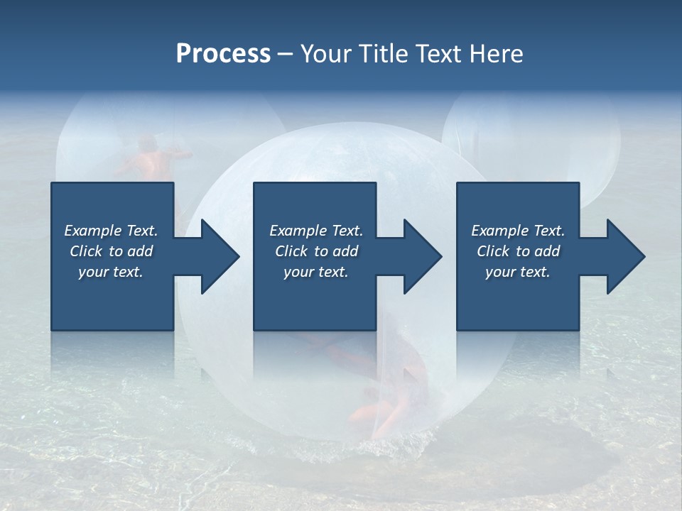 Turquoise Joy Swim PowerPoint Template