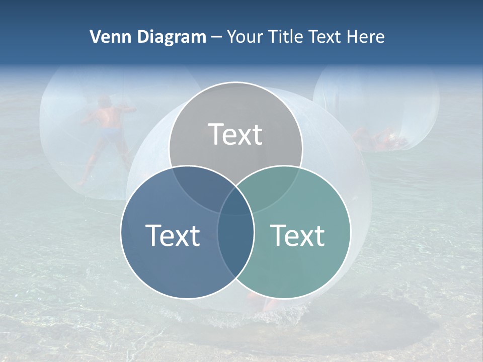 Turquoise Joy Swim PowerPoint Template