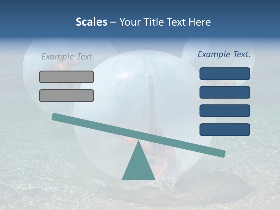 Turquoise Joy Swim PowerPoint Template