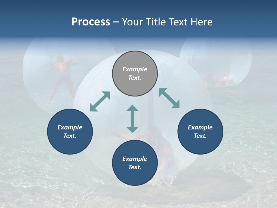 Turquoise Joy Swim PowerPoint Template