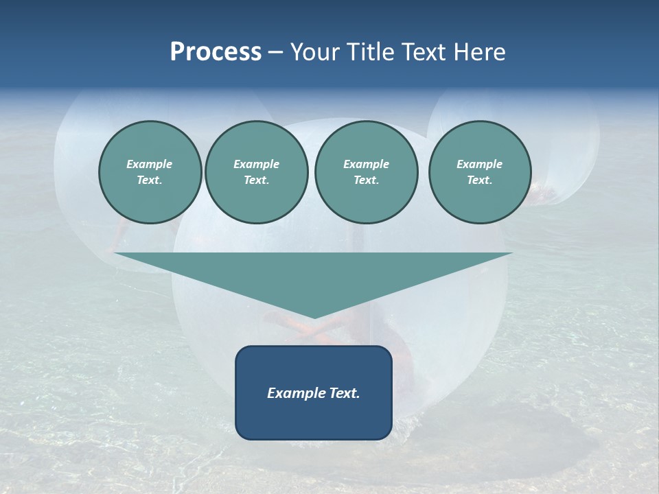 Turquoise Joy Swim PowerPoint Template