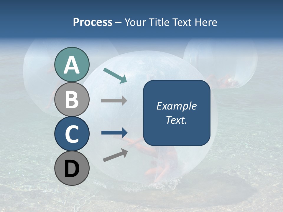 Turquoise Joy Swim PowerPoint Template