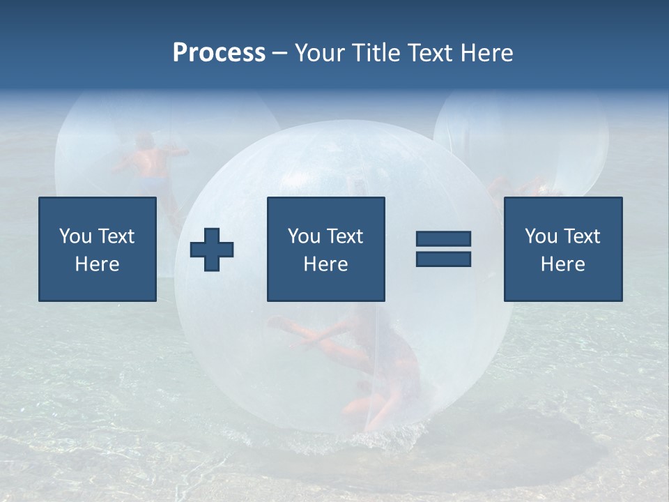Turquoise Joy Swim PowerPoint Template