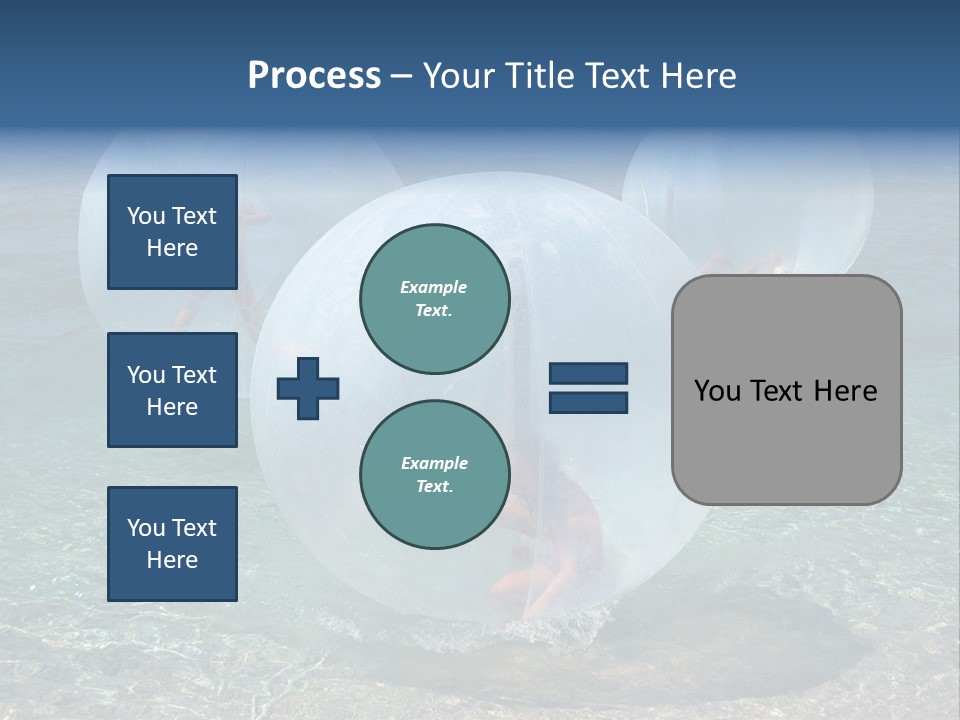 Turquoise Joy Swim PowerPoint Template
