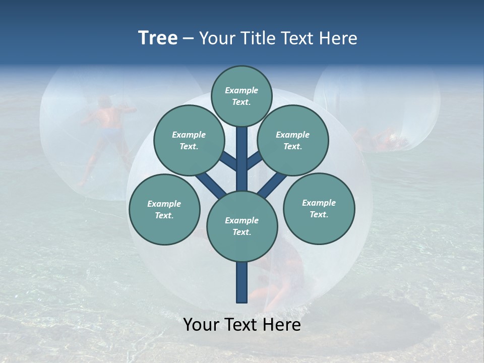 Turquoise Joy Swim PowerPoint Template