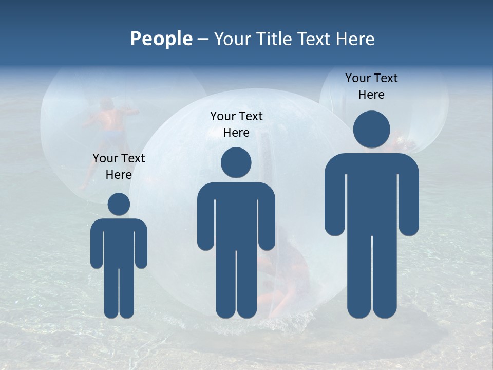 Turquoise Joy Swim PowerPoint Template