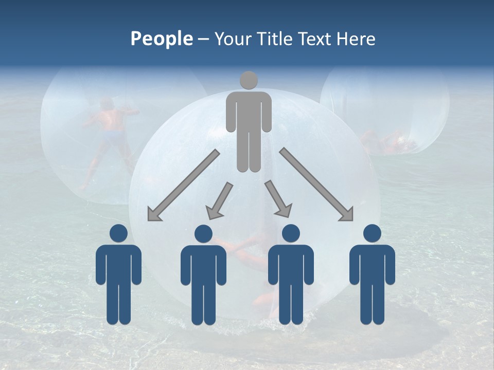 Turquoise Joy Swim PowerPoint Template