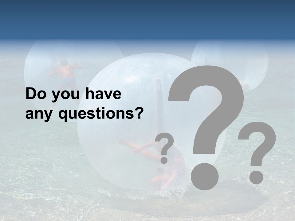 Turquoise Joy Swim PowerPoint Template