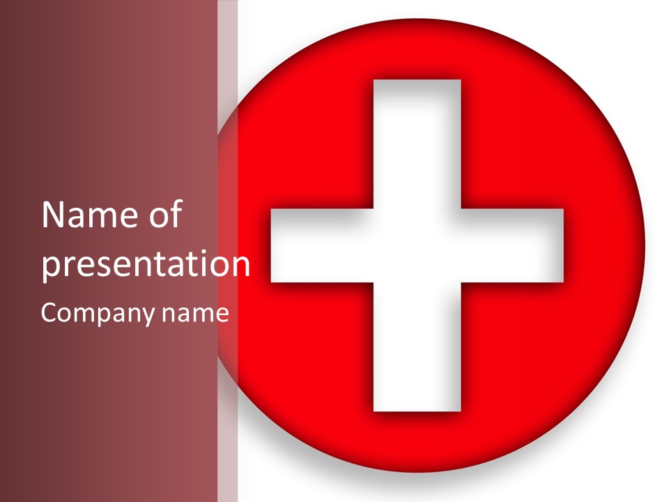 Insignia Doctor Sign PowerPoint Template