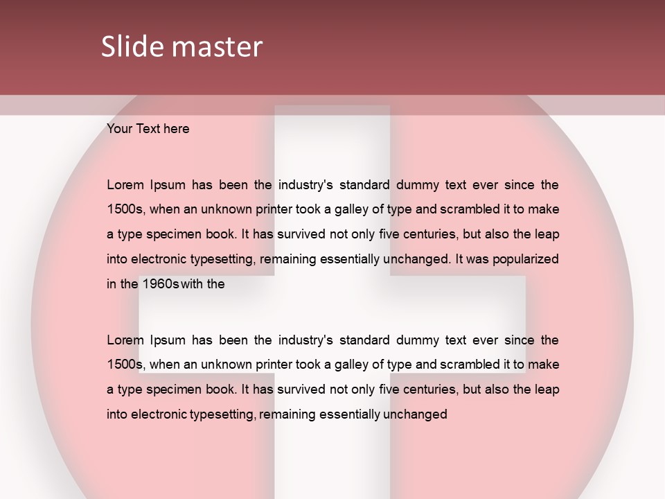 Insignia Doctor Sign PowerPoint Template