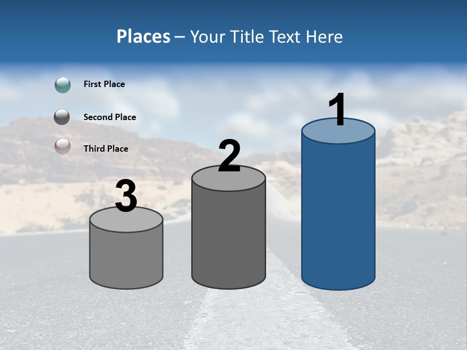 Landscape Traffic Way PowerPoint Template