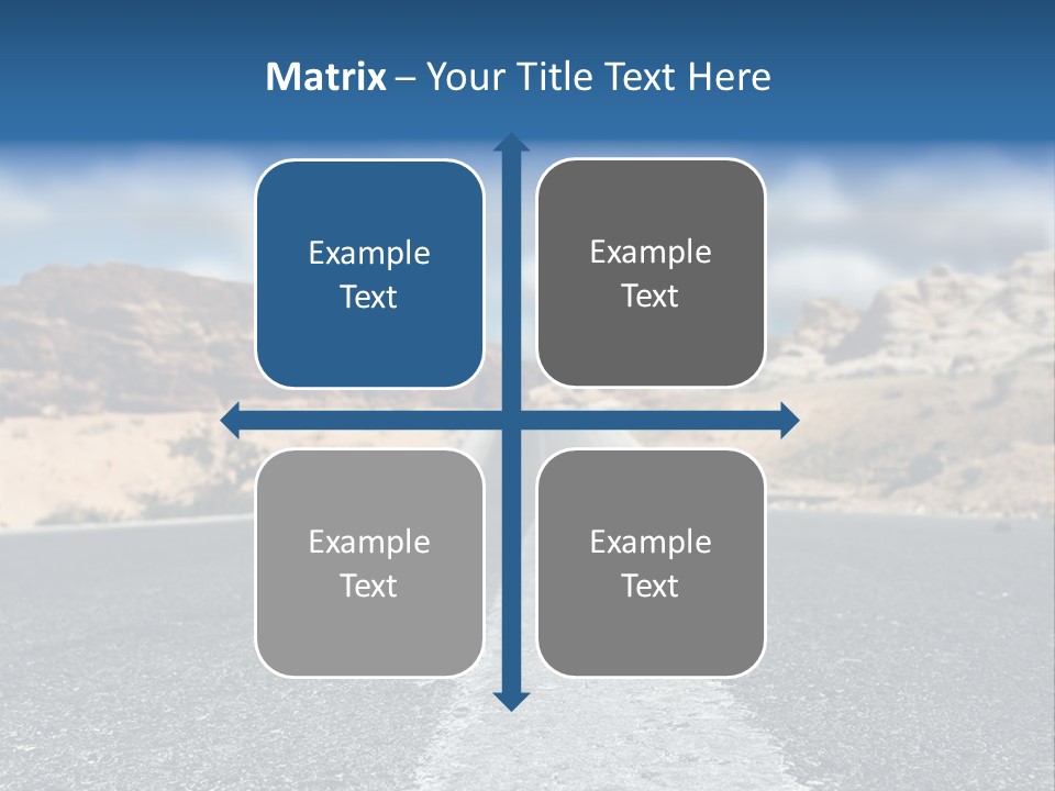 Landscape Traffic Way PowerPoint Template