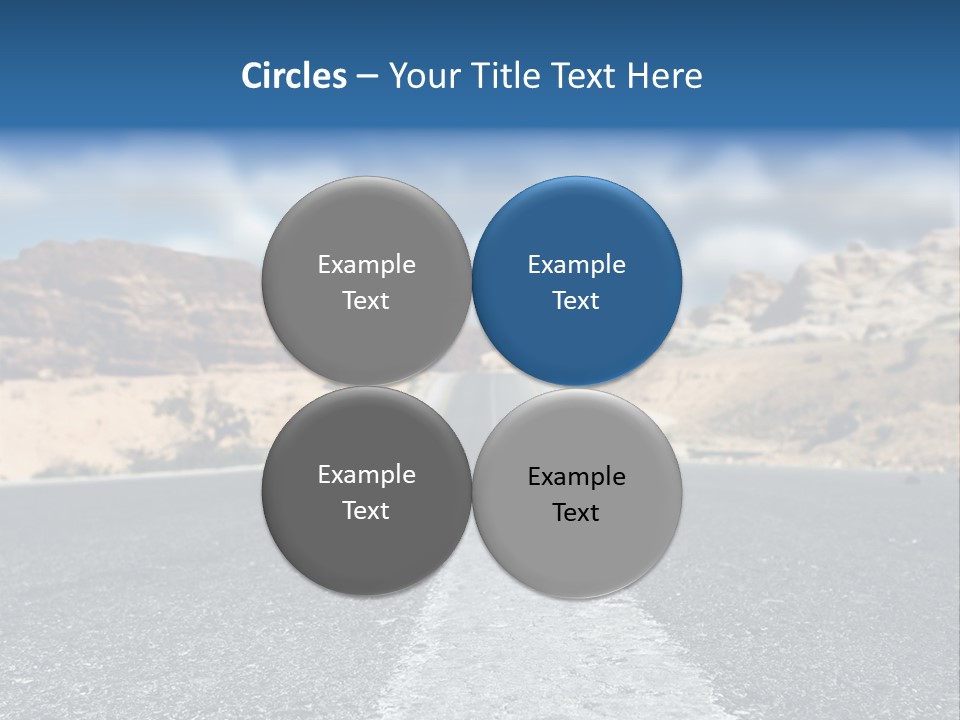 Landscape Traffic Way PowerPoint Template