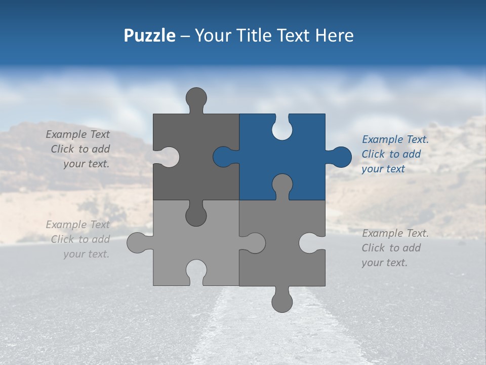 Landscape Traffic Way PowerPoint Template