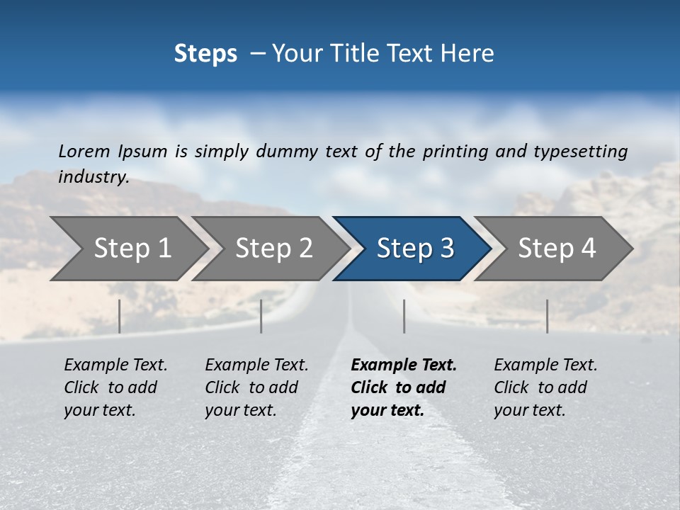 Landscape Traffic Way PowerPoint Template