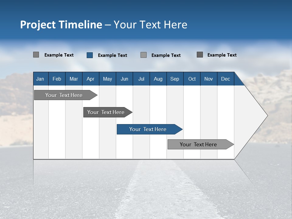 Landscape Traffic Way PowerPoint Template