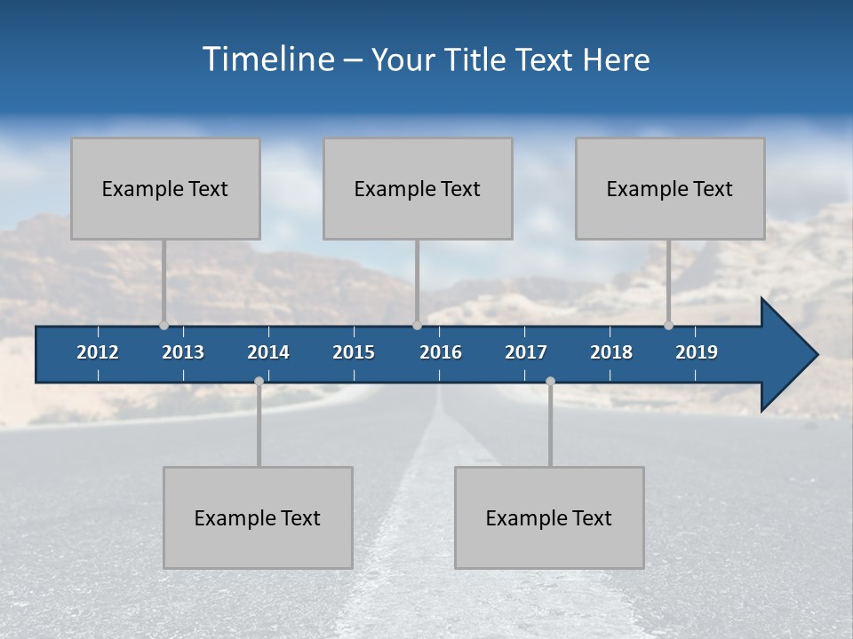 Landscape Traffic Way PowerPoint Template