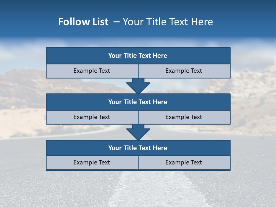 Landscape Traffic Way PowerPoint Template
