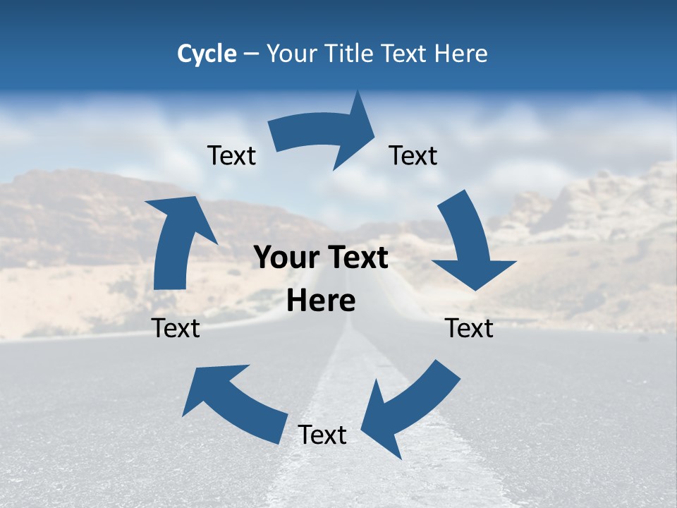 Landscape Traffic Way PowerPoint Template