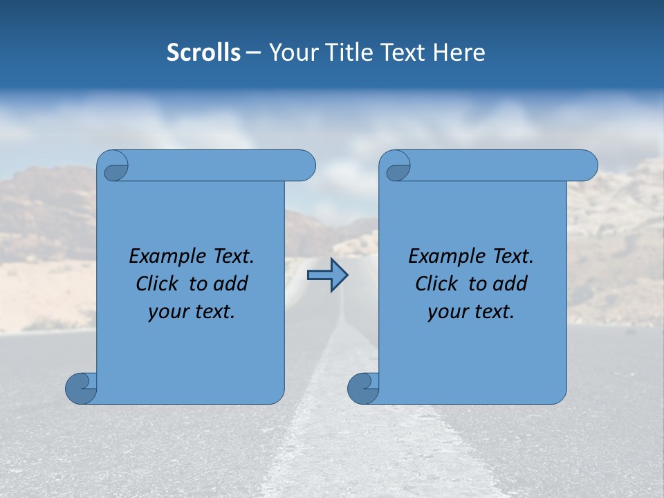 Landscape Traffic Way PowerPoint Template