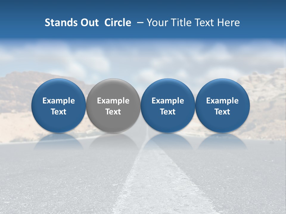 Landscape Traffic Way PowerPoint Template