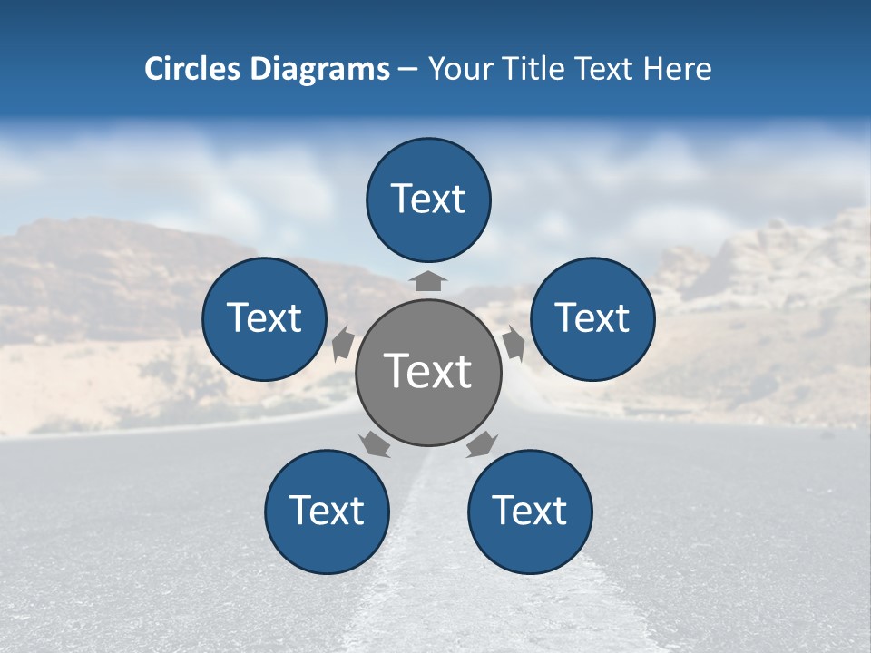 Landscape Traffic Way PowerPoint Template