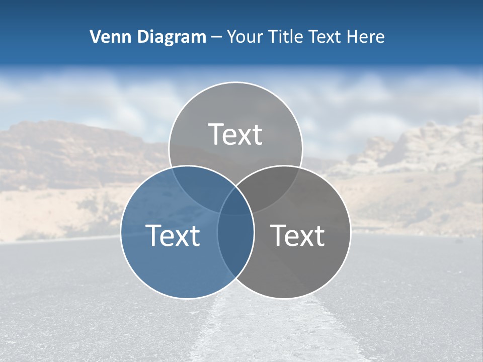 Landscape Traffic Way PowerPoint Template