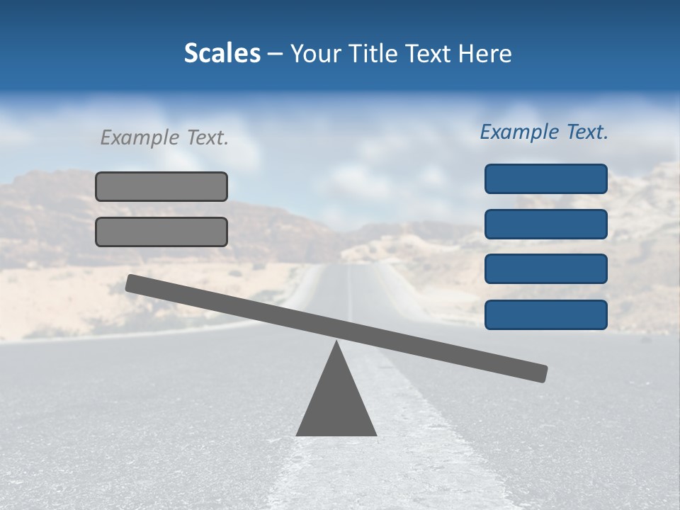 Landscape Traffic Way PowerPoint Template